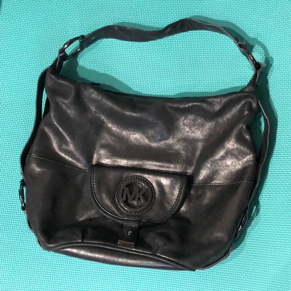 Michael Kors Metallic Gray  Shoulder Bag